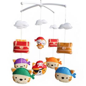 [Pirate and Treasure Box] Baby Hanging Toy Musical Crib Mobile Adorable Baby Room Decor