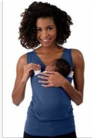 Leisure mother kangaroo multifunction vest (Option: Blue-L-Womeny)