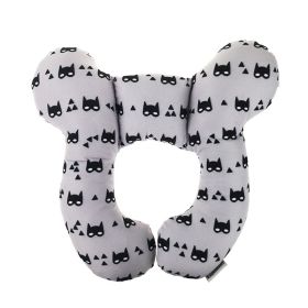 Infant Pillow  Baby Bed  U-Shaped Safety Seat  Neck Guard  Fixed Stereotyped Stroller Pillow (Option: Mask-OPP)