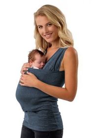 Leisure mother kangaroo multifunction vest (Option: Grey-XL-Women)