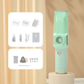 Baby Automatic Hair-absorbing Hair Clipper; Electric Clipper; Mute Shaving Electric Clipper; Household Quiet Children's Artifact (Color: Upgrade 2nd Generation Bean Green)