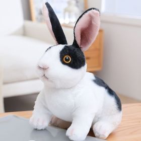 Simulation Rabbit Doll Plush Toy Children's Gift Easter Bunny 7.87inch (Items: Black Rabbit, Style: 20 Cm)