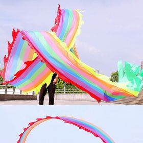 Lightweight Dragon Poi with 3D Dragon Head & Swing Rope Combo for Kids and Beginners (Color: Rainbow Dragon, size: 19.6 FT)